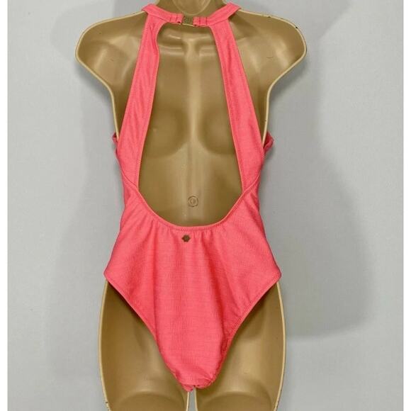 Nanette Lepore Women's High Leg Pink One Piece Swimsuit NWT 8 NWT - Picture 8 of 8